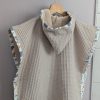Sortie de bain à capuche en coton blanc pour enfant vue 3