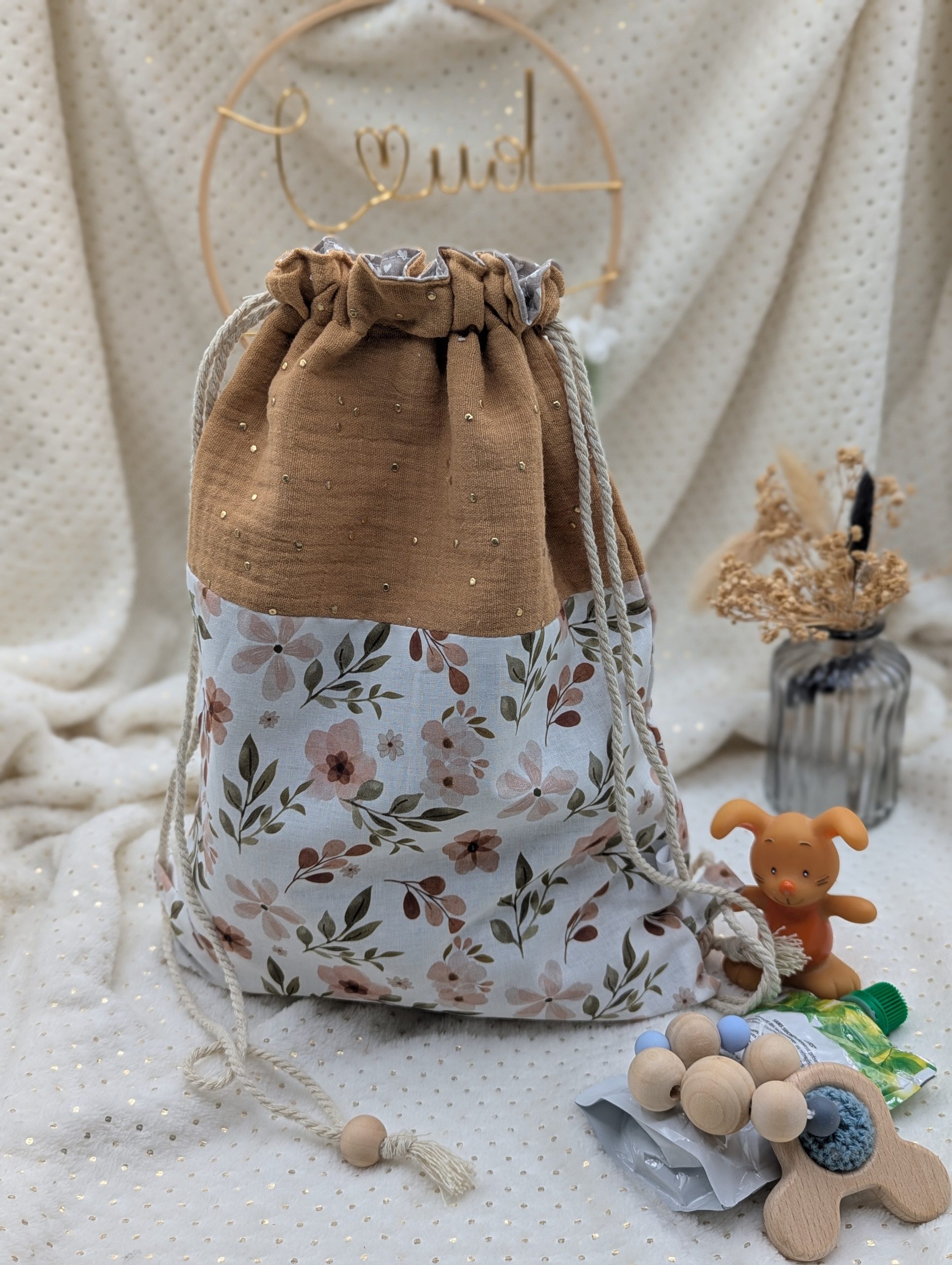 sac-crèche coton et double gaze