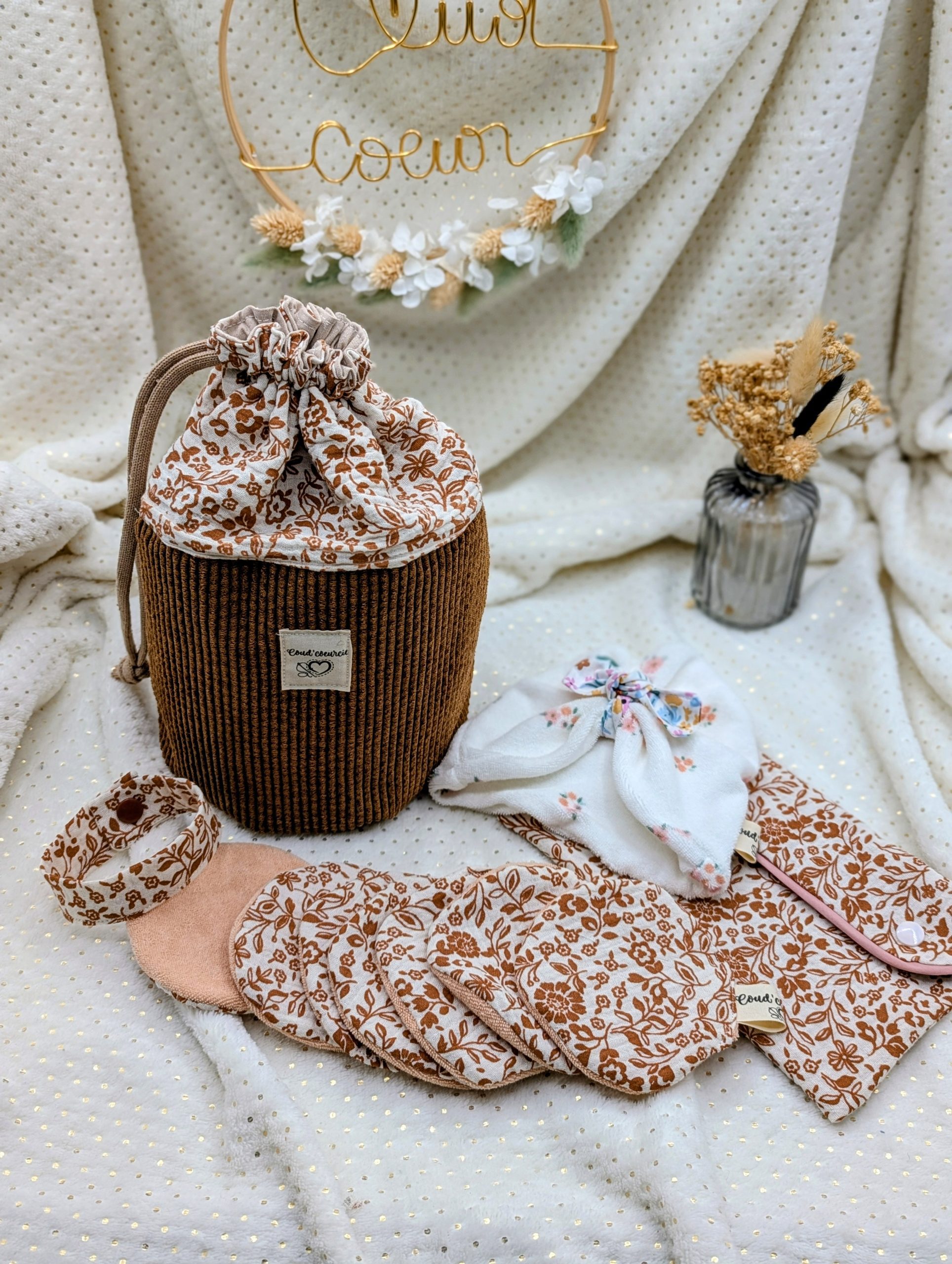 kit maternité,vanity, sac pochon maternité