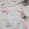 Doudou tortue rose