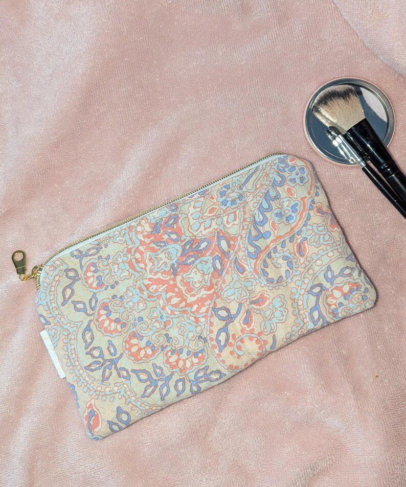 trousse matelassé coton